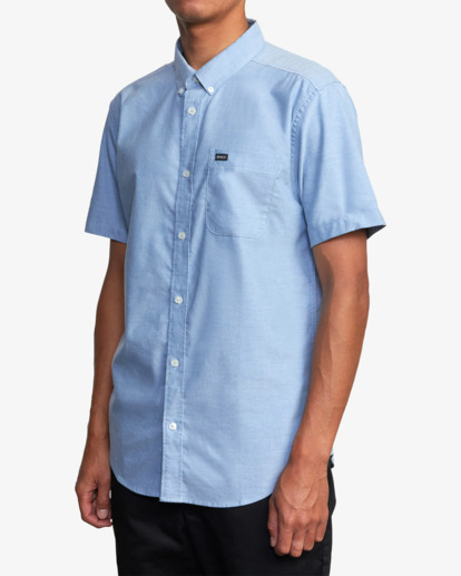 4 Thatll Do Stretch Short Sleeve Shirt Blue AVYWT00476 RVCA