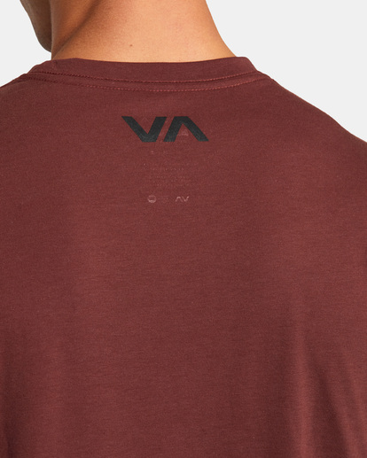 6 Icon Performance Long Sleeve Tee Brown AVYZT00178 RVCA