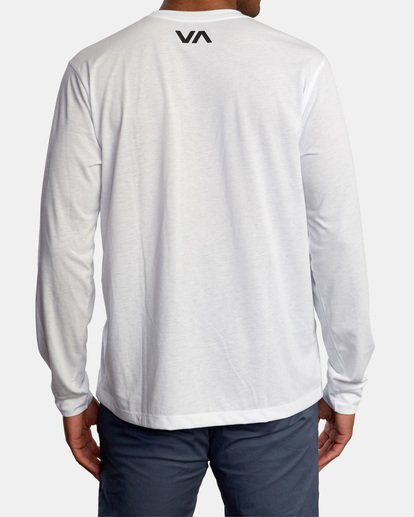 3 Icon Performance Long Sleeve Tee White AVYZT00178 RVCA