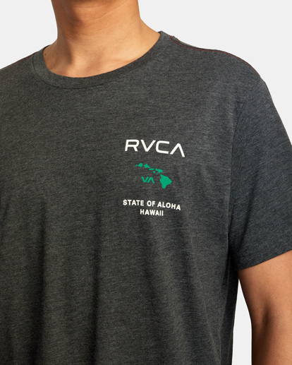 6 State Of Aloha Tee Black AVYZT00323 RVCA