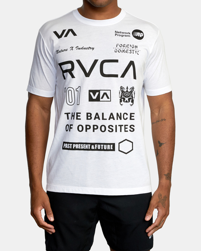 2 All Brand Short Sleeve Workout Shirt  AVYZT00840 RVCA