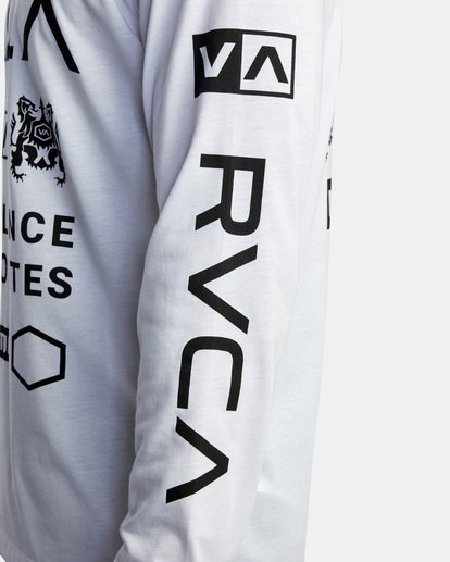 10 All Brand Long Sleeve Workout Shirt White AVYZT00844 RVCA