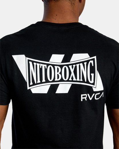8 Nito Boxing Big VA Short Sleeve Tee Black AVYZT00888 RVCA