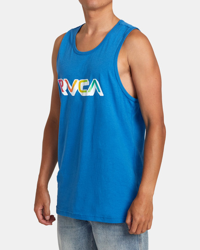3 Big Gradient Tank Top Blue AVYZT00986 RVCA
