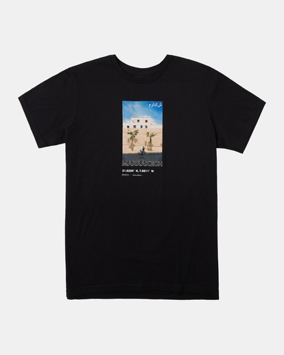 0 Curren Marrakech Tee Black AVYZT01063 RVCA