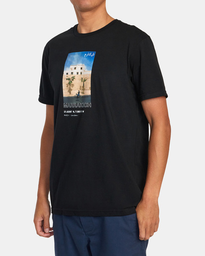 4 Curren Marrakech Tee Black AVYZT01063 RVCA