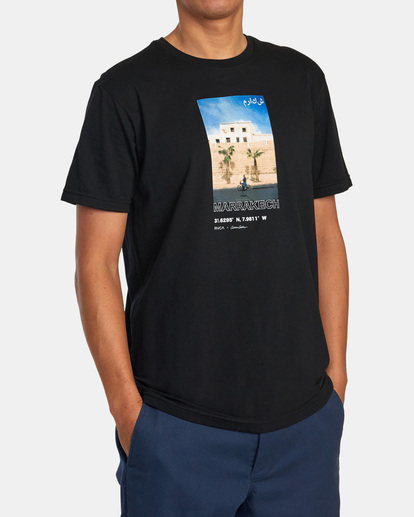 5 Curren Marrakech Tee Black AVYZT01063 RVCA