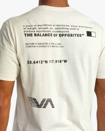 4 Full Sprint Tee Silver AVYZT01082 RVCA