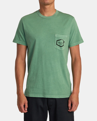1 Hawaii Island Hex Pocket Tee Green AVYZT01157 RVCA
