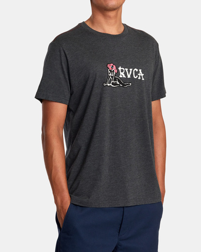 5 Oblow Snake Tee Black AVYZT01220 RVCA