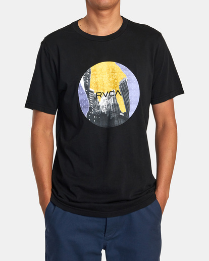 1 Motors Tee Black AVYZT01247 RVCA