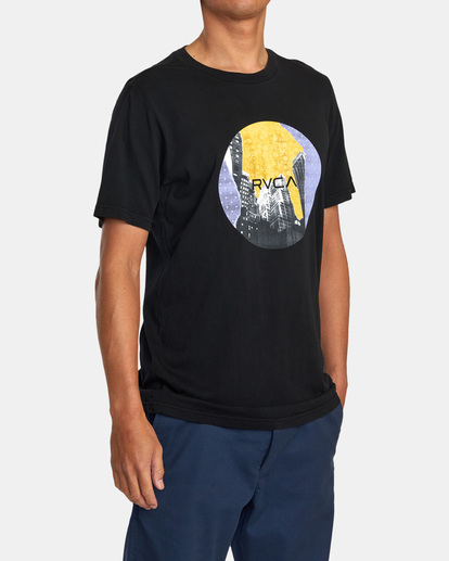 4 Motors Tee Black AVYZT01247 RVCA