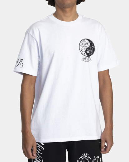 2 Mister Cartoon Yin Yang Tee White AVYZT01254 RVCA
