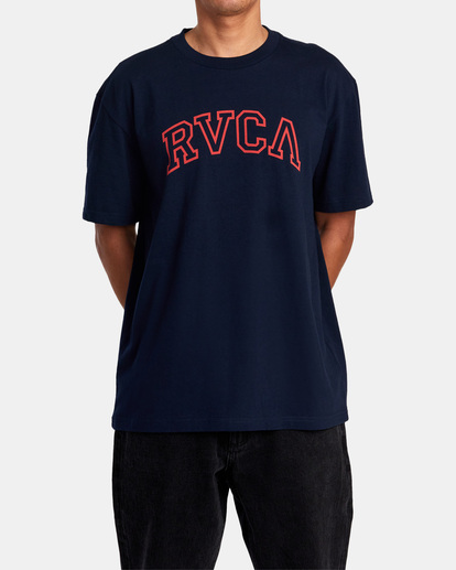 1 Arched Tee Blue AVYZT01256 RVCA