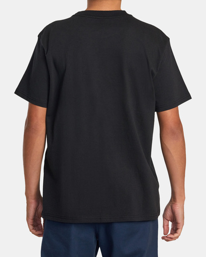 2 Big RVCA Dayshift Tee Black AVYZT01257 RVCA