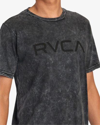 5 Big RVCA Tie-Dyed Tee Black AVYZT01261 RVCA