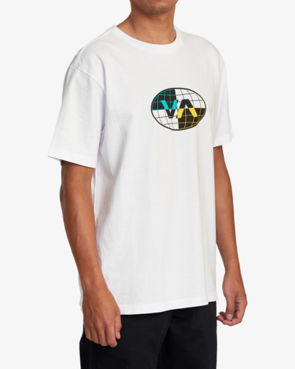 4 Global Inc Slub Tee White AVYZT01279 RVCA