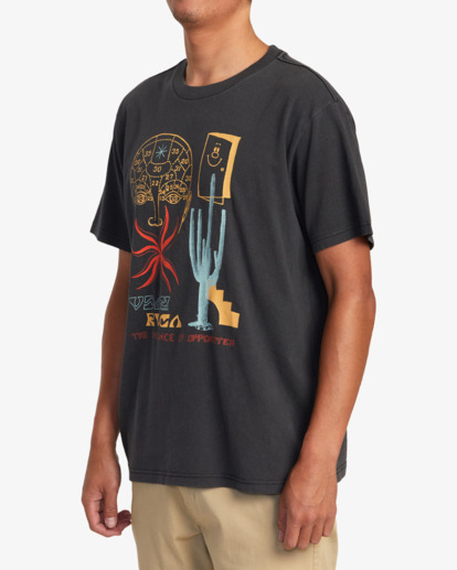 3 Dreamscape Tee Black AVYZT01288 RVCA