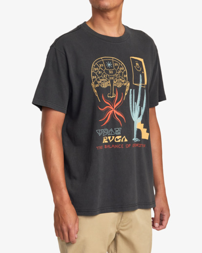 4 Dreamscape Tee Black AVYZT01288 RVCA