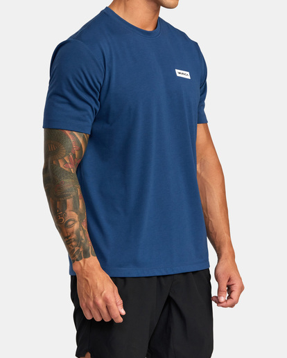 4 Icon Tee Blue AVYZT01365 RVCA