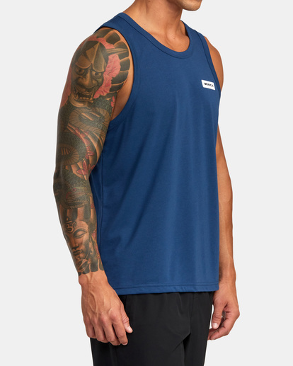 4 Icon Tank Top Blue AVYZT01366 RVCA