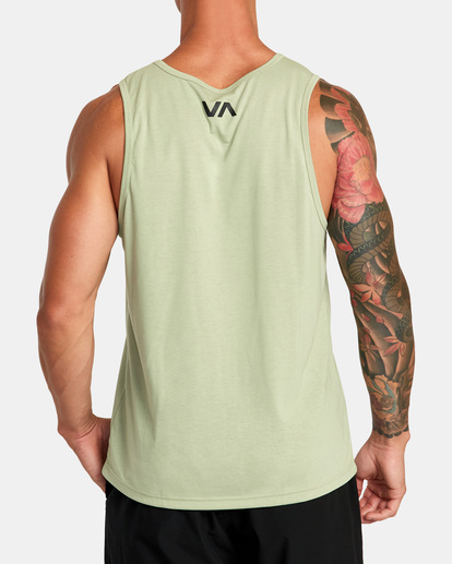 3 Icon Tank Top Green AVYZT01366 RVCA