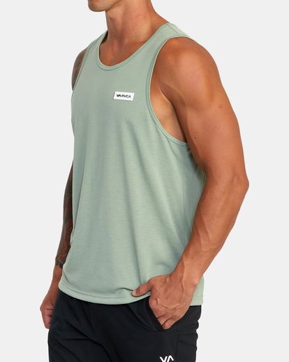 6 Icon Tank Top Green AVYZT01366 RVCA