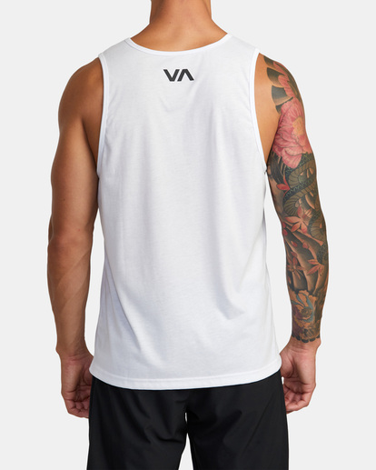 4 Icon Tank Top White AVYZT01366 RVCA