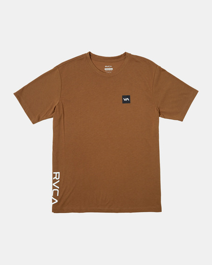 0 RVCA 2X Tee Brown AVYZT01368 RVCA