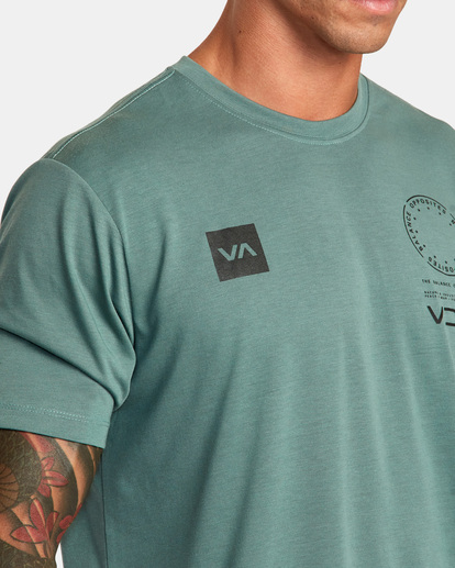 6 VA Mark Tee Blue AVYZT01369 RVCA