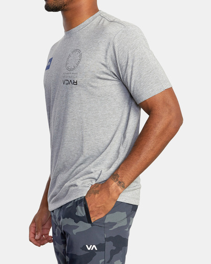 5 VA Mark Tee Grey AVYZT01369 RVCA