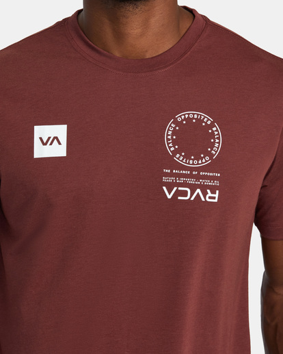 4 VA Mark Tee Red AVYZT01369 RVCA