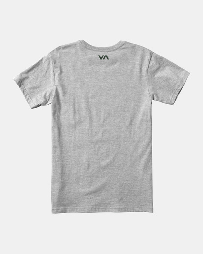 1 VA RVCA Blur Tee Grey AVYZT01370 RVCA