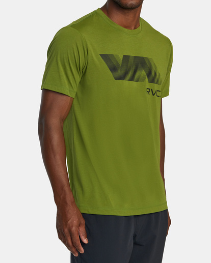 3 VA RVCA Blur Tee Green AVYZT01370 RVCA