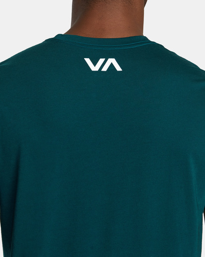 5 VA RVCA Blur Tee Green AVYZT01370 RVCA