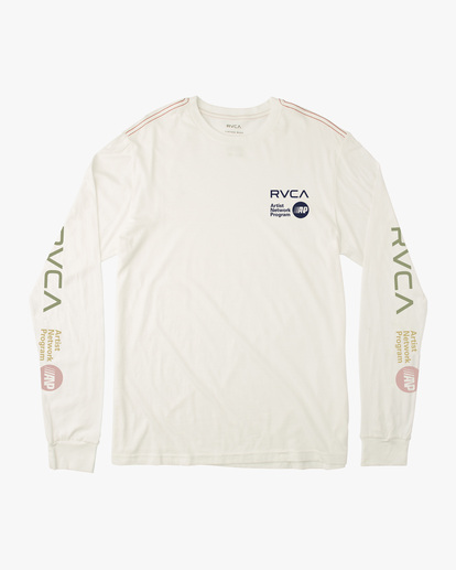 0 ANP Long Sleeve Tee White AVYZT01438 RVCA