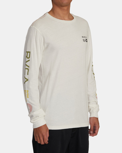 4 ANP Long Sleeve Tee White AVYZT01438 RVCA