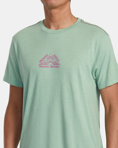 6 Psychic Retreat T-Shirt Green AVYZT01465 RVCA