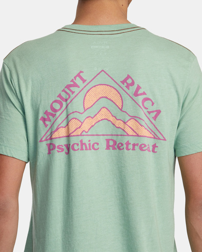 7 Psychic Retreat T-Shirt Green AVYZT01465 RVCA