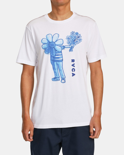 1 Flower Friend T-Shirt White AVYZT01470 RVCA