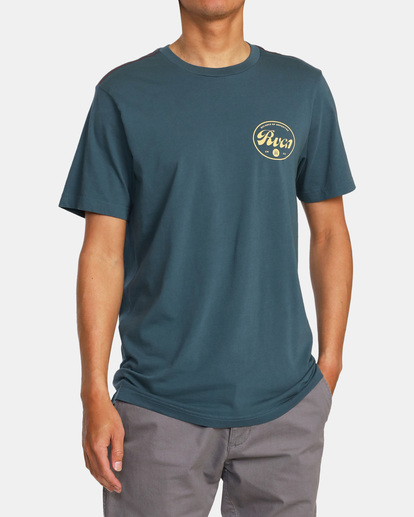 2 Pils Long Sleeve T-Shirt Blue AVYZT01473 RVCA