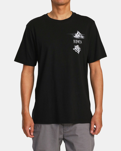 2 Benjamin Jeanjean Tiger Beach Tee Black AVYZT01480 RVCA