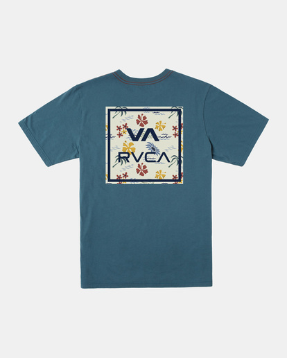 0 VA All The Way T-Shirt Blue AVYZT01483 RVCA