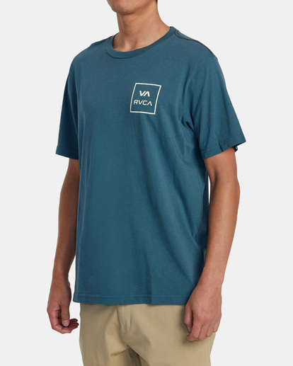 4 VA All The Way T-Shirt Blue AVYZT01483 RVCA