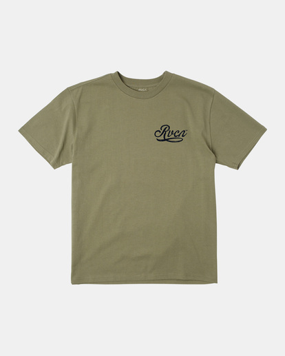 1 RVCA Paint Supply T-Shirt Green AVYZT01492 RVCA