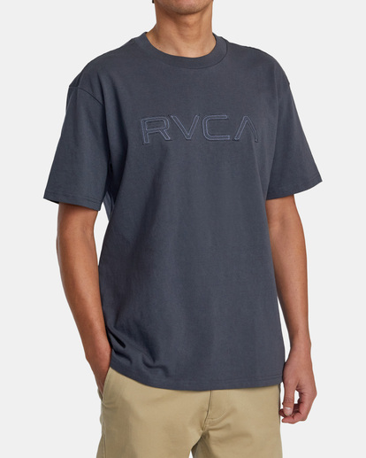 4 Stitched RVCA T-Shirt Black AVYZT01494 RVCA