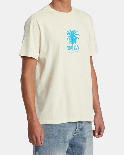4 Cell Palm T-Shirt Beige AVYZT01518 RVCA