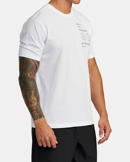 6 Balance Gyro T-Shirt White AVYZT01534 RVCA