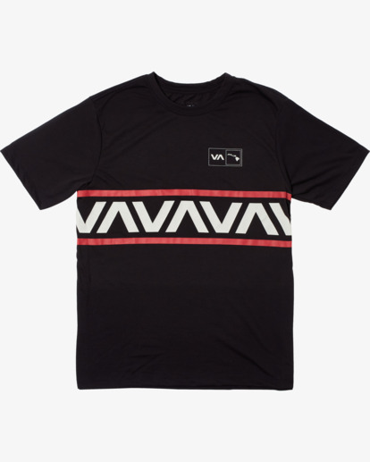 0 VA Banded Hawaii Tee Black AVYZT01536 RVCA