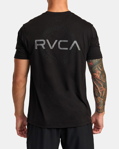 2 VA Levels Short Sleeve T-Shirt Black AVYZT01539 RVCA